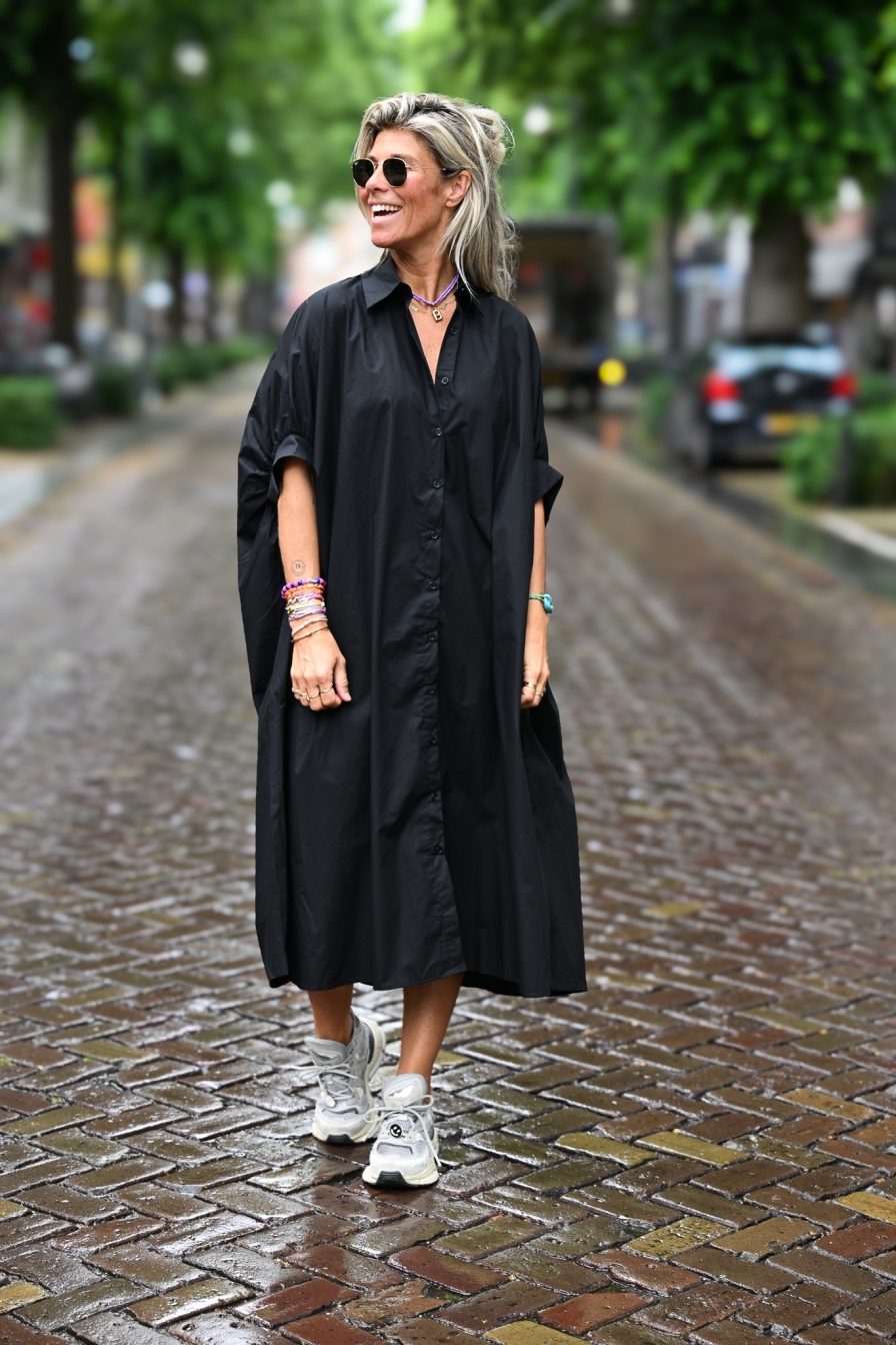 Blouse Dress Sofia Zwart