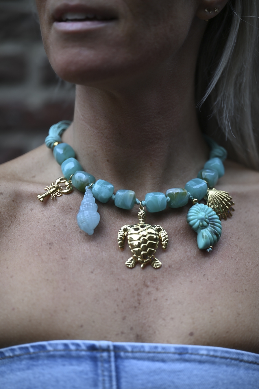 Ibiza Ketting Turquoise Shells