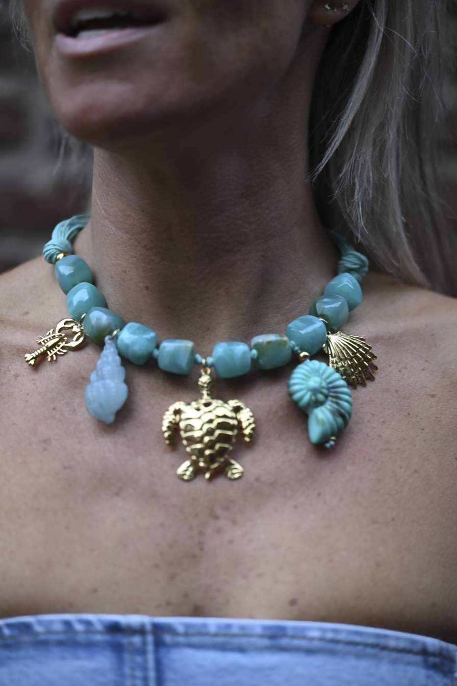 Ibiza Ketting Turquoise Shells