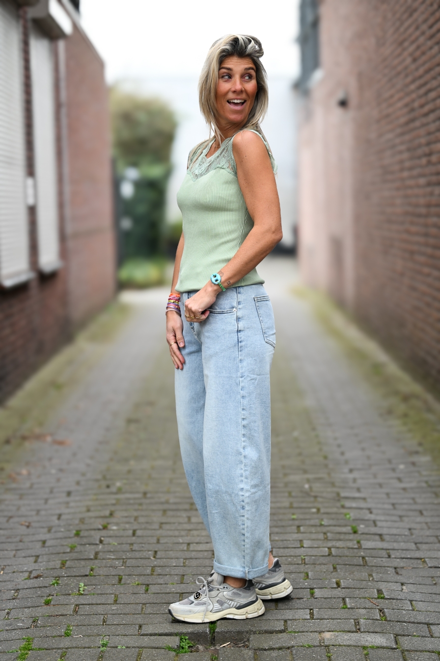 Top Lace Joy Mintgroen