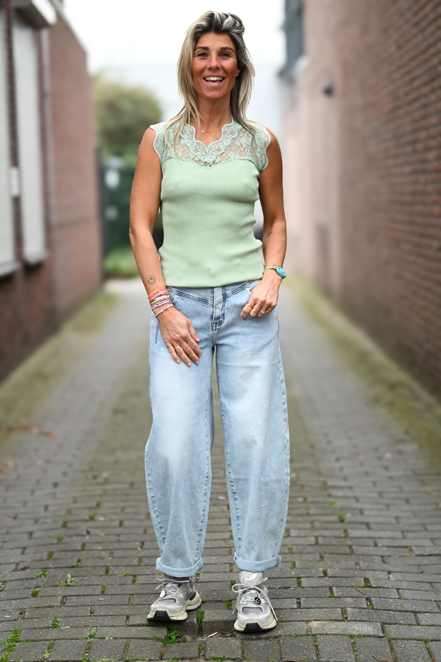 Top Lace Joy Mintgroen