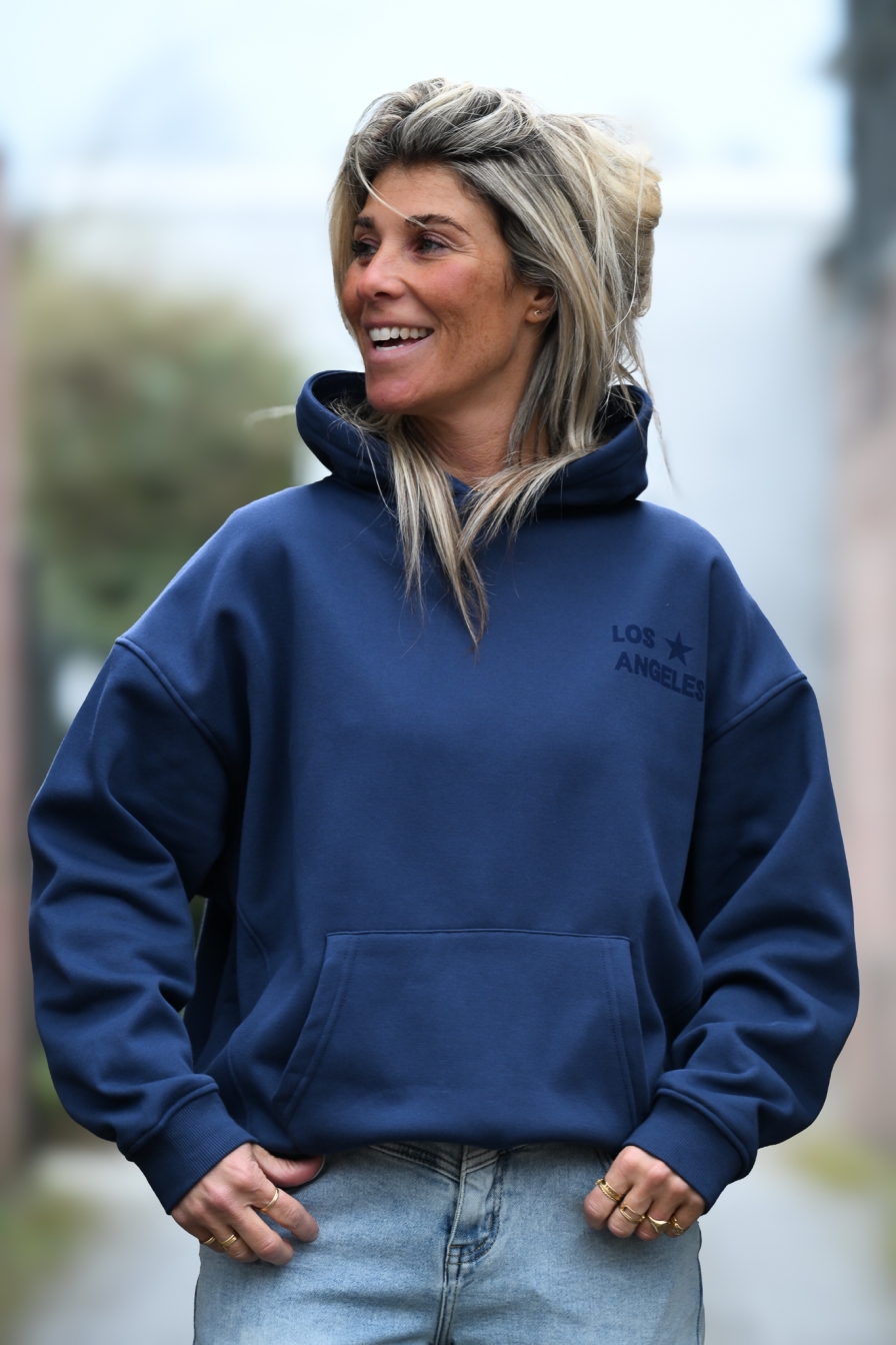 Hoody LA Donkerblauw