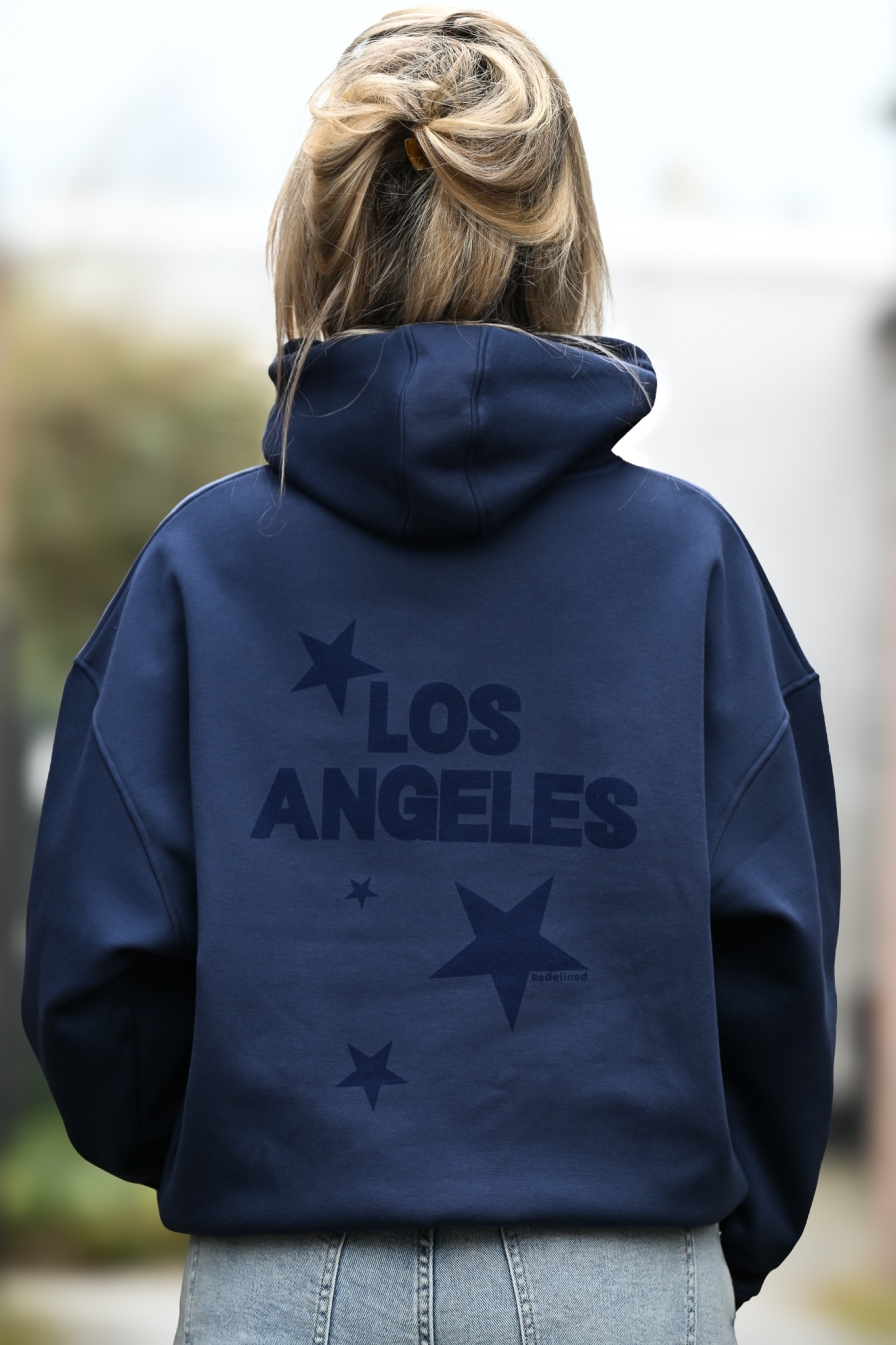 Hoody LA Donkerblauw