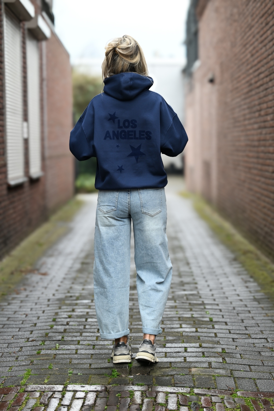 Hoody LA Donkerblauw