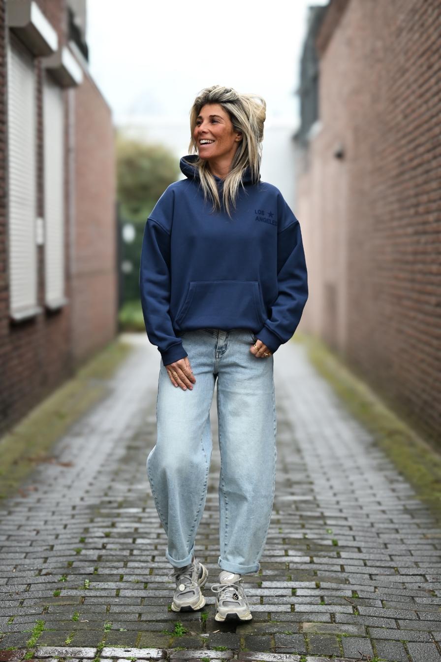 Hoody LA Donkerblauw