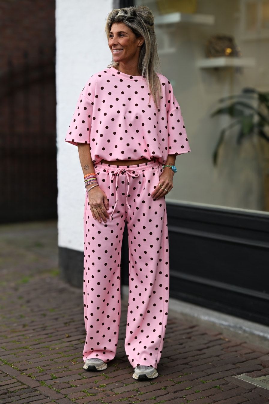 Combiset Polka Roze