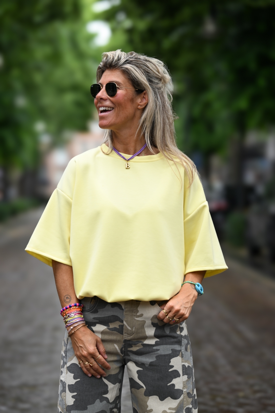 Sweatshirt Annemies Geel