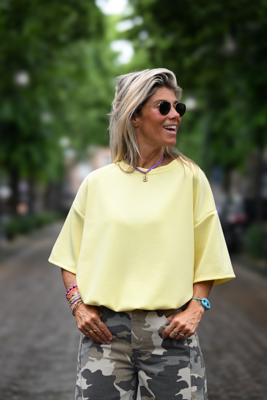 Sweatshirt Annemies Geel