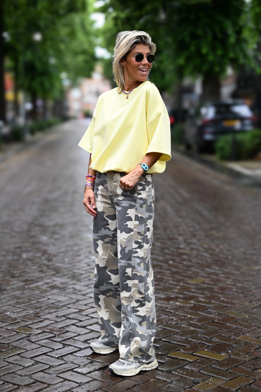 Sweatshirt Annemies Geel