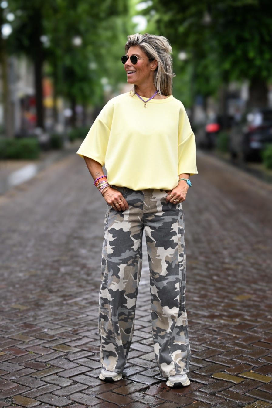 Sweatshirt Annemies Geel