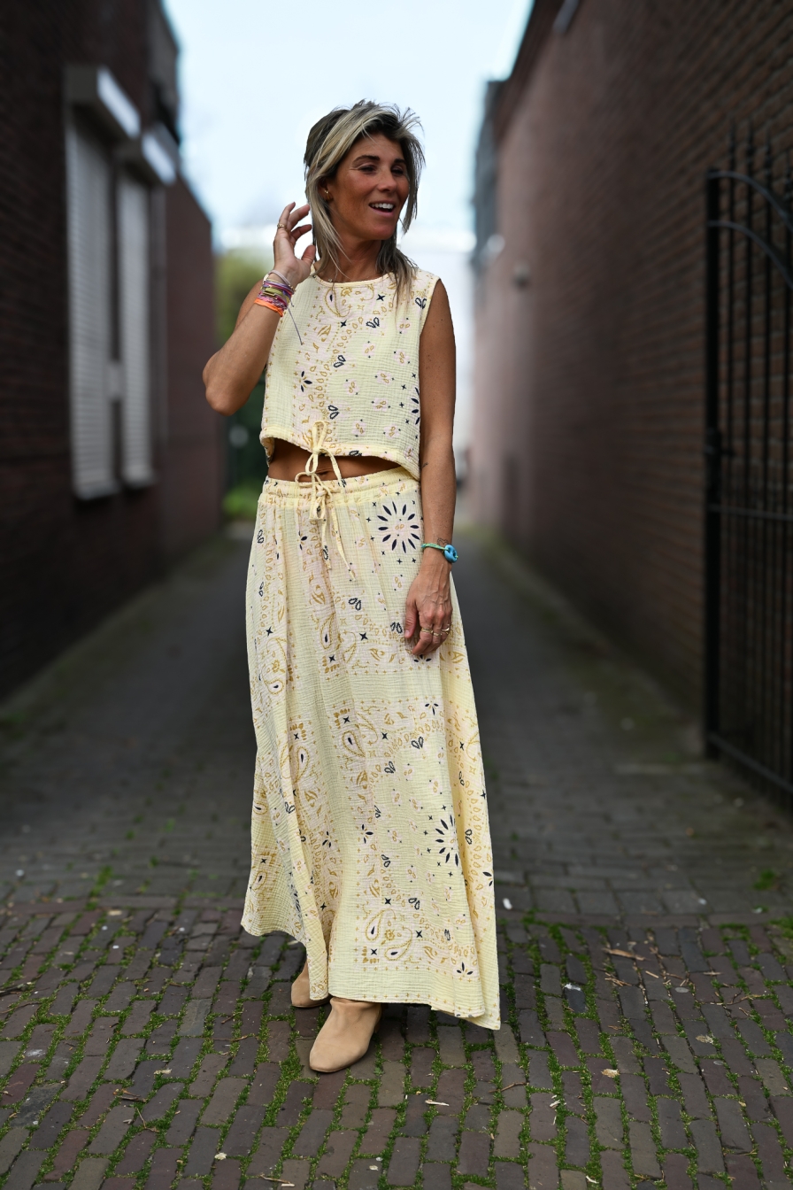 Combiset Bandana Geel