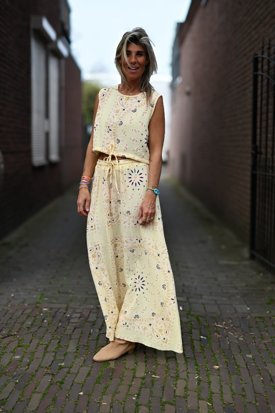 Combiset Bandana Geel