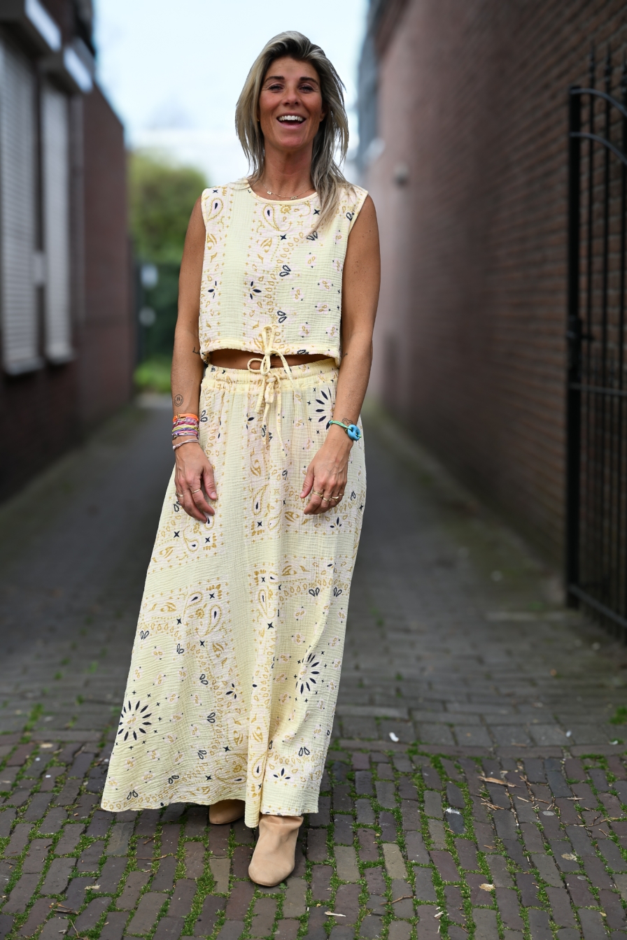 Combiset Bandana Geel