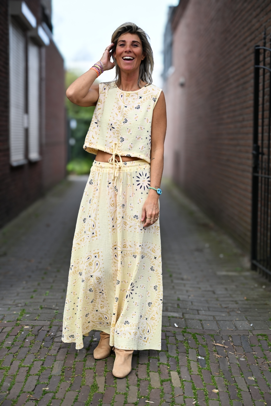 Combiset Bandana Geel