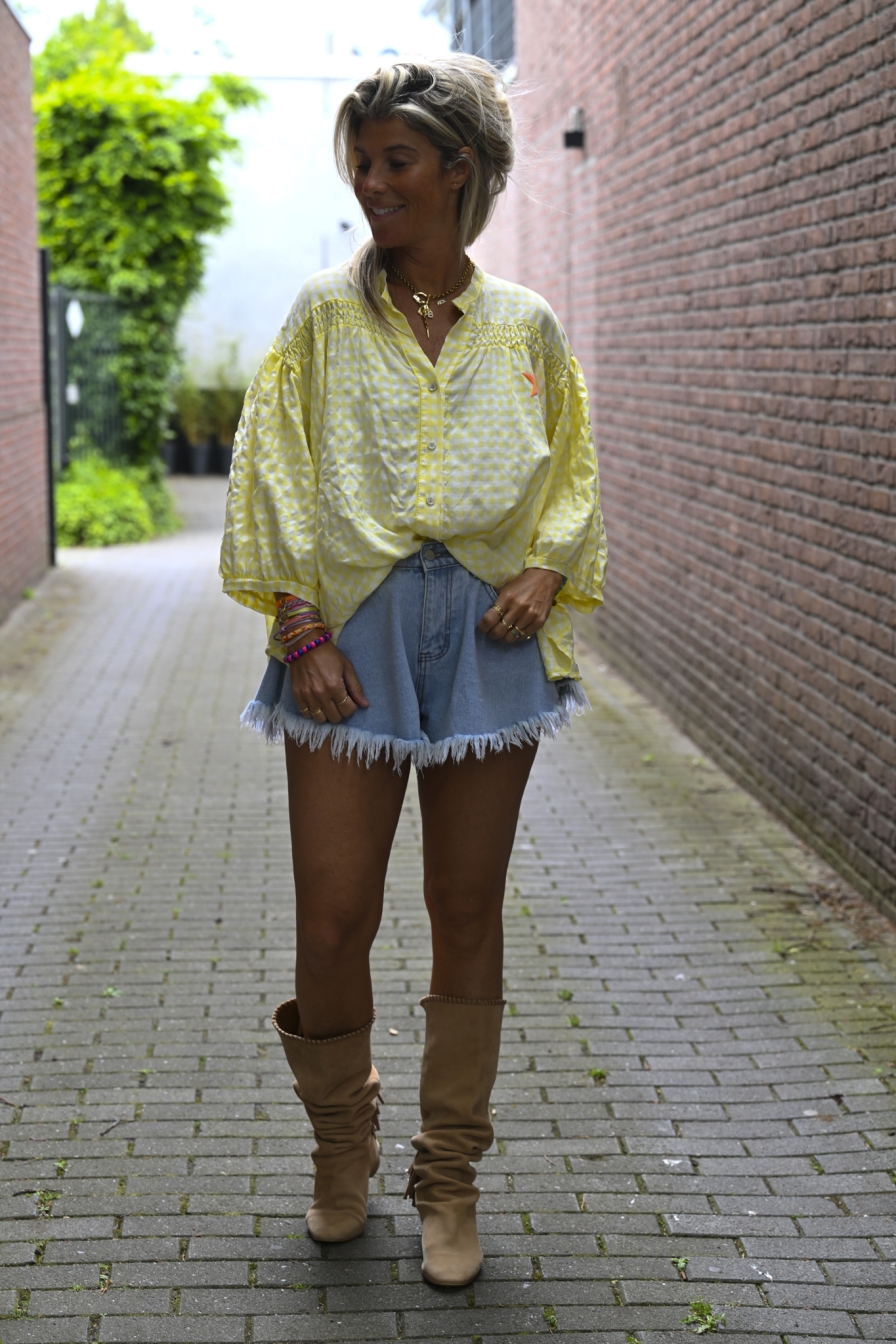 Blouse Iconic Geel