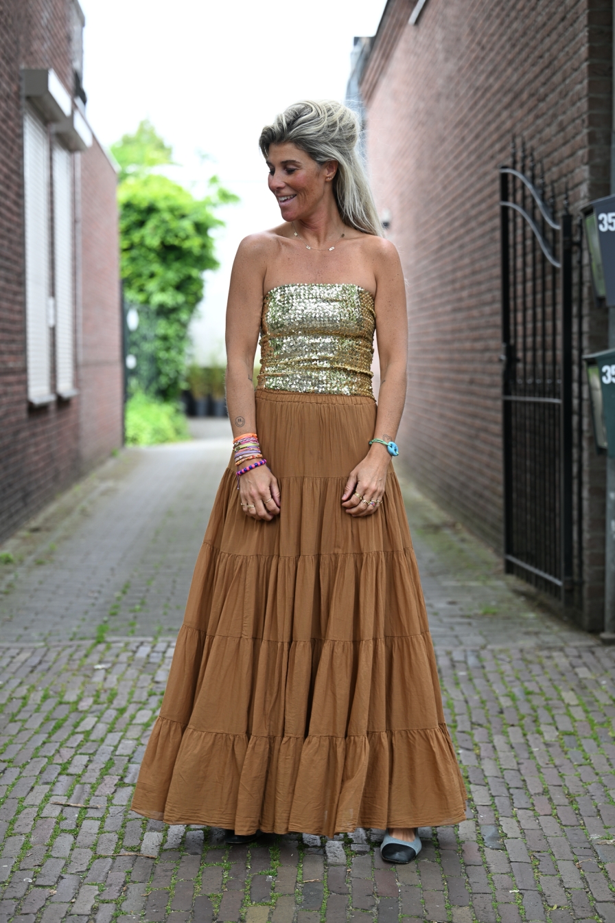 Maxi Rok Flash Brown