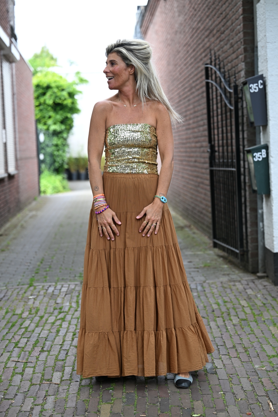Maxi Rok Flash Brown