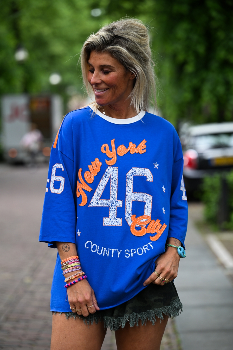 Oversized Tee 46 Kobalt