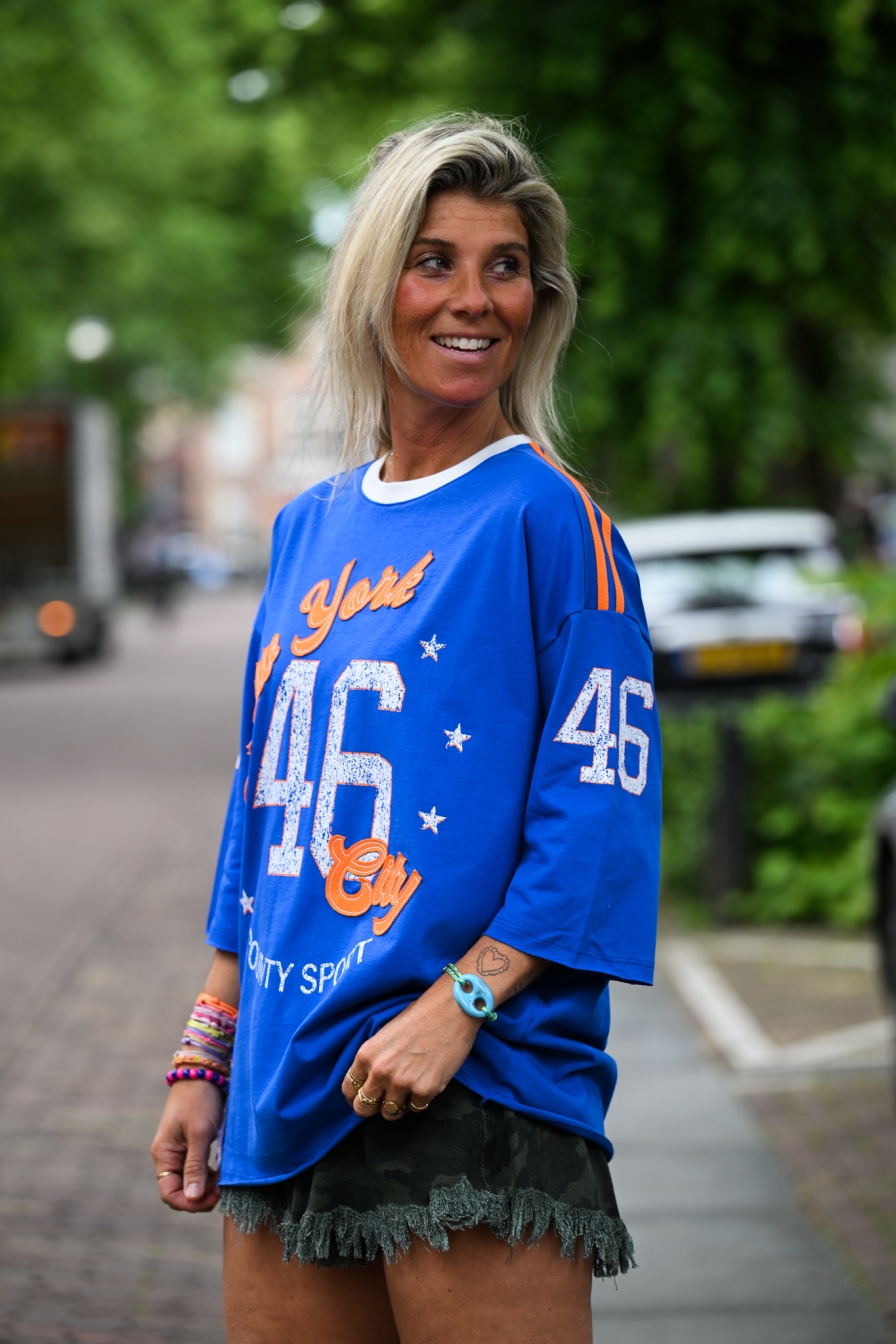 Oversized Tee 46 Kobalt