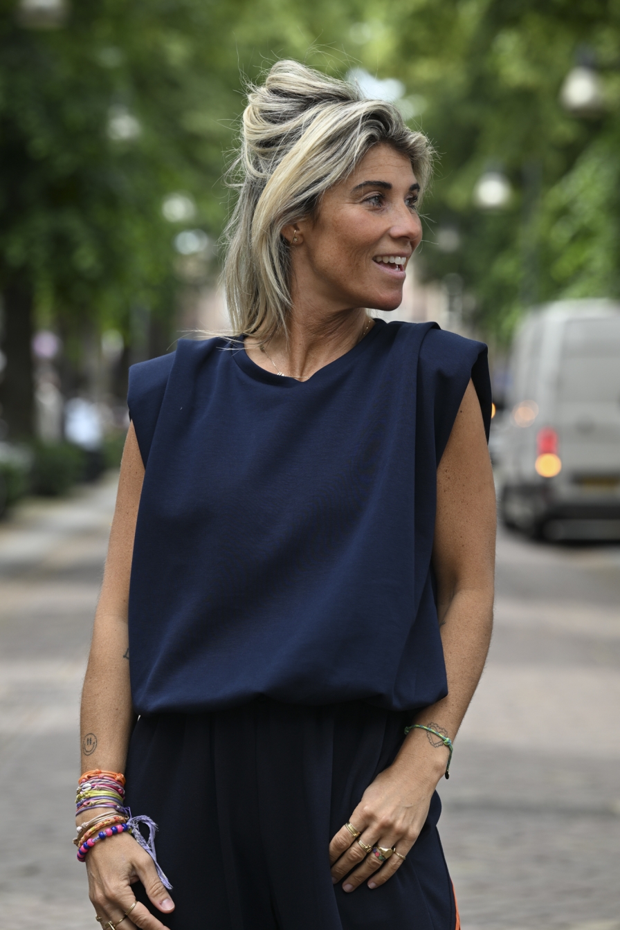 Top Lou Donkerblauw