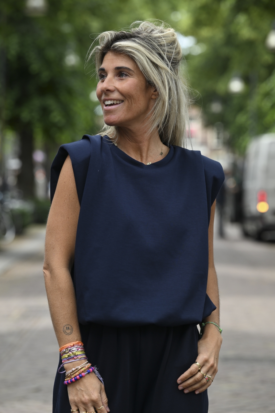 Top Lou Donkerblauw