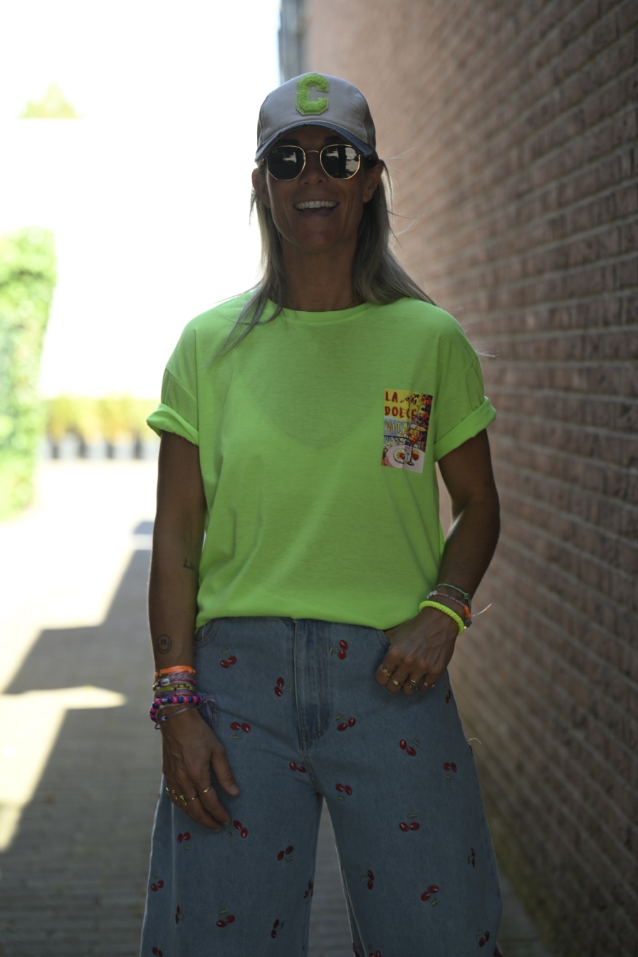 Tee LD-VITA Neongroen