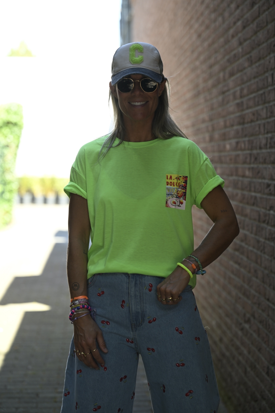 Tee LD-VITA Neongroen