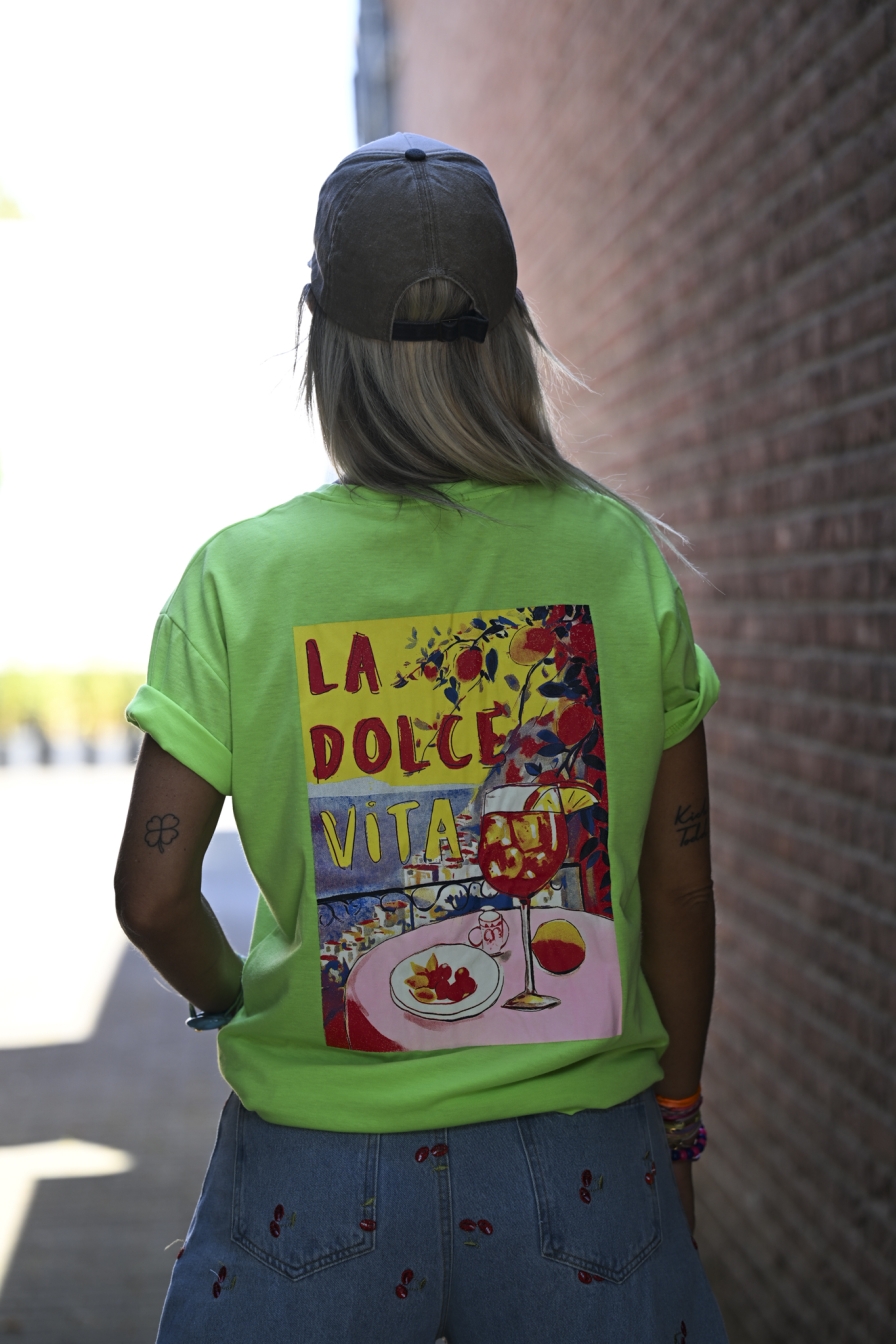 Tee LD-VITA Neongroen