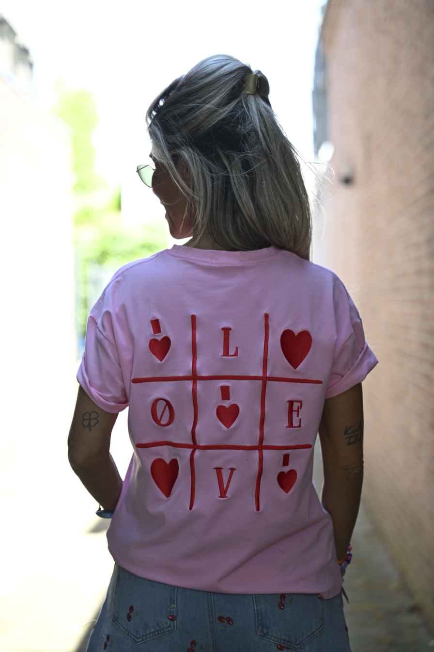 Tee Hearts Roze