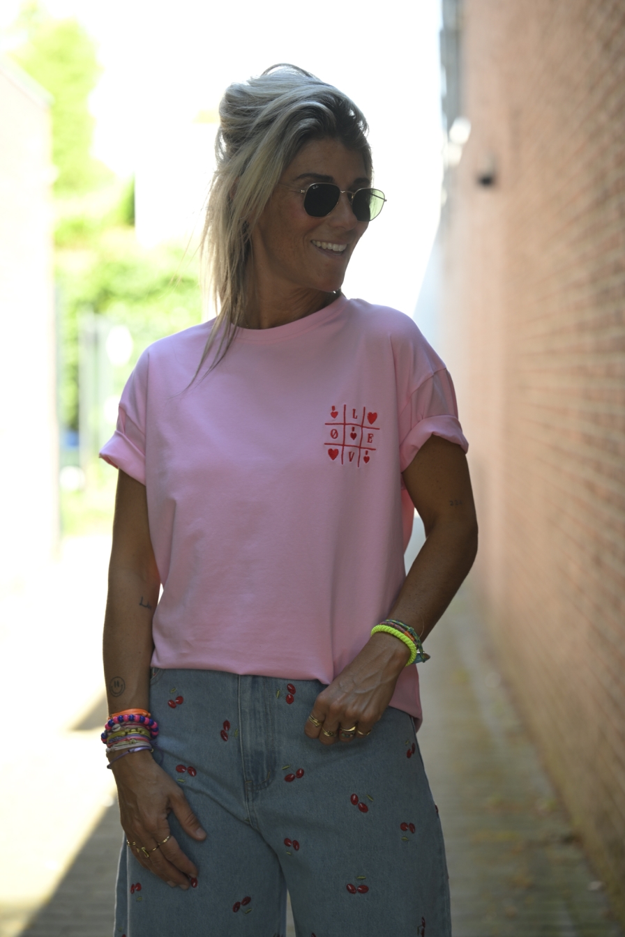 Tee Hearts Roze