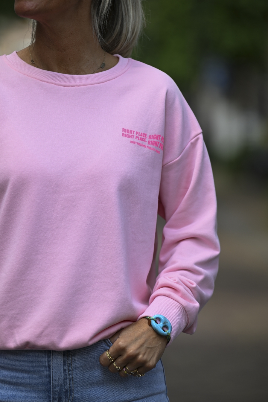 Sweater Right-Place Roze