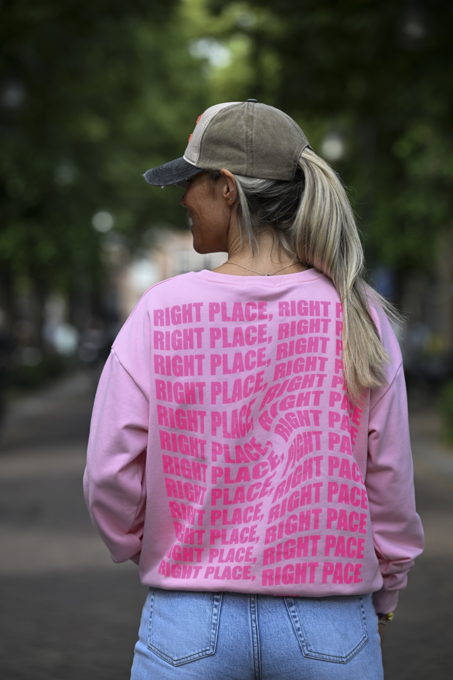 Sweater Right-Place Roze