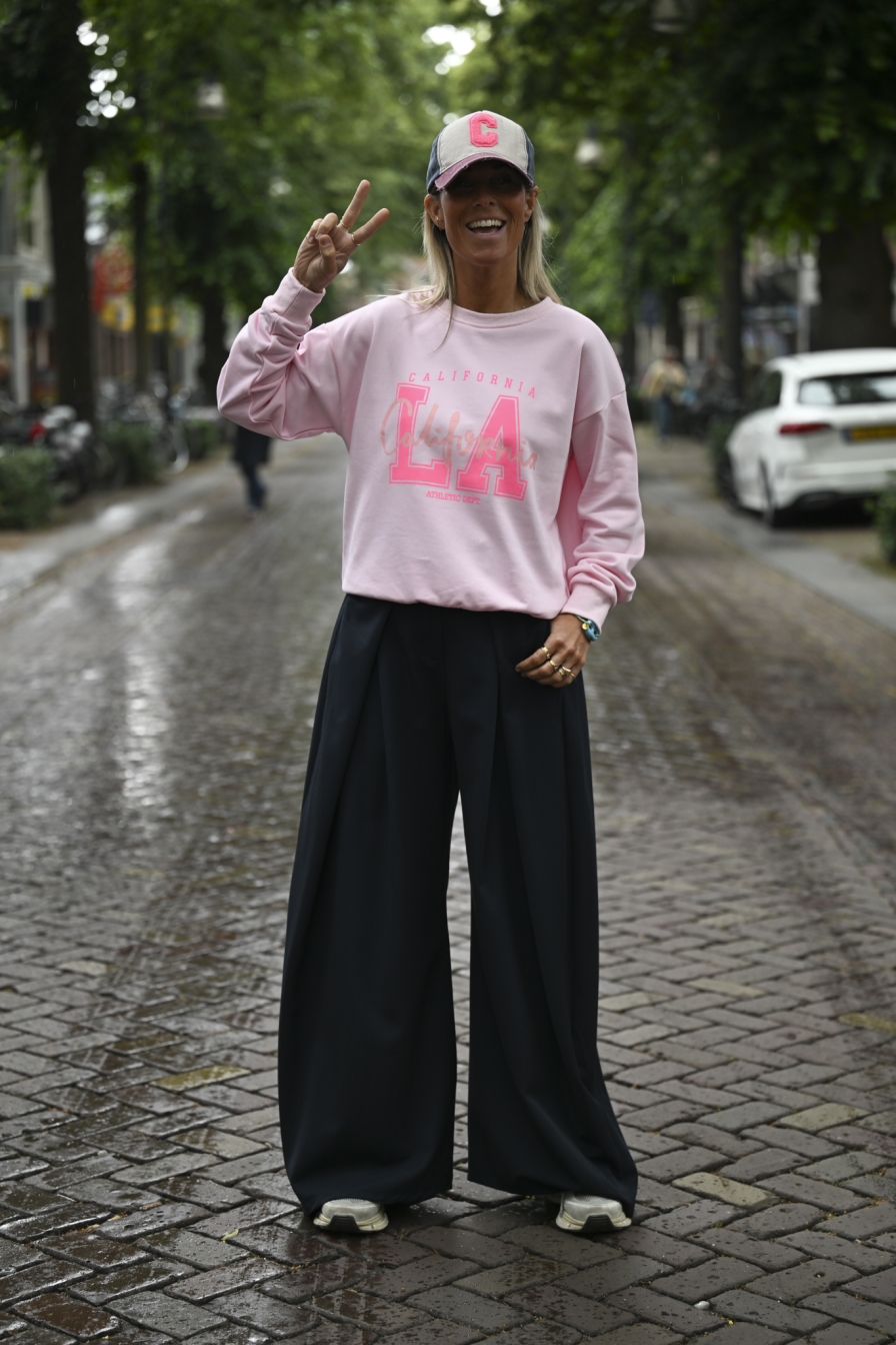 Sweater LA Roze
