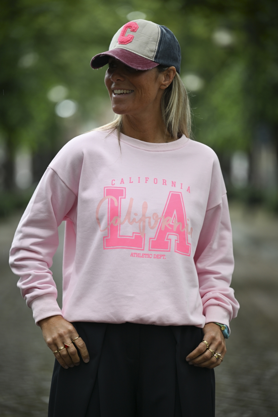 Sweater LA Roze