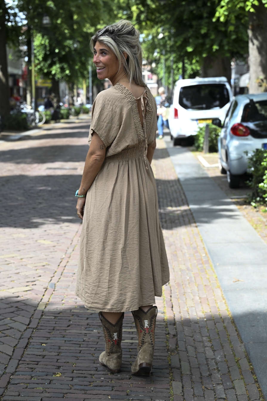 Dress YaYa-V Camel