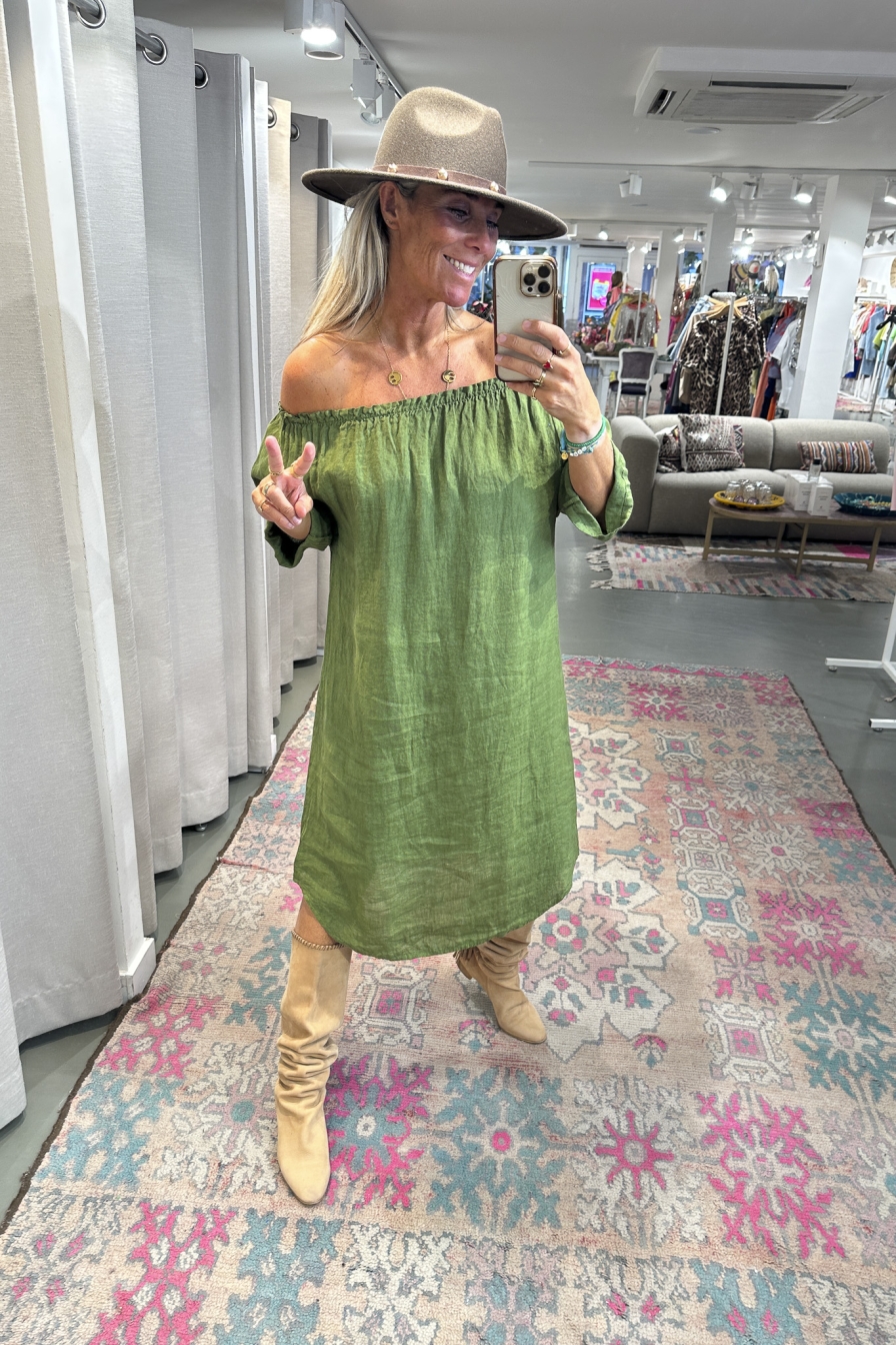 Dress Fara Groen
