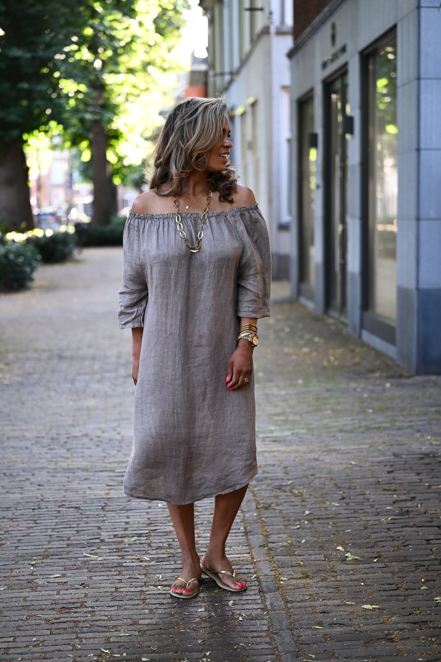 Dress Fara Lichtgrijs