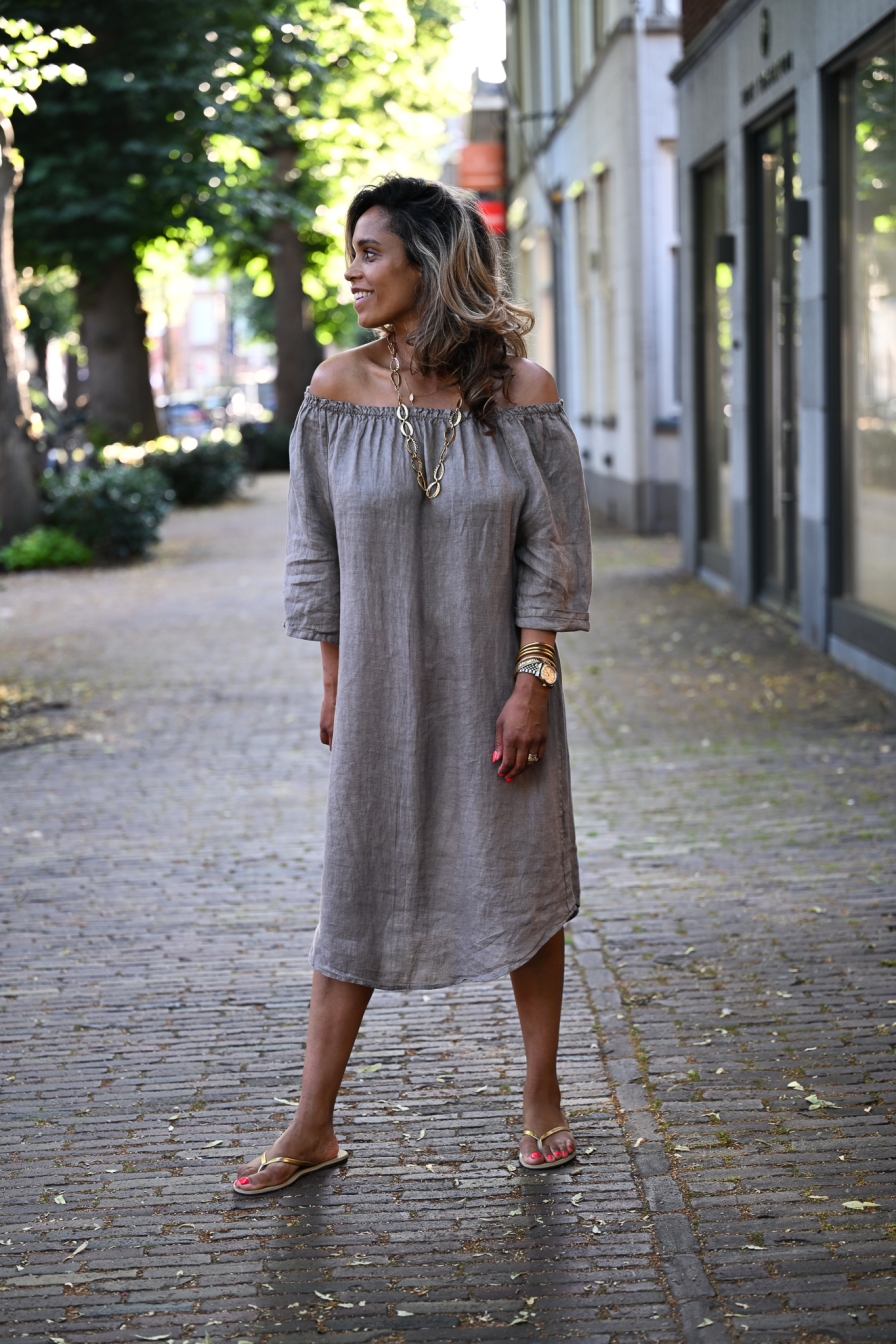 Dress Fara Lichtgrijs