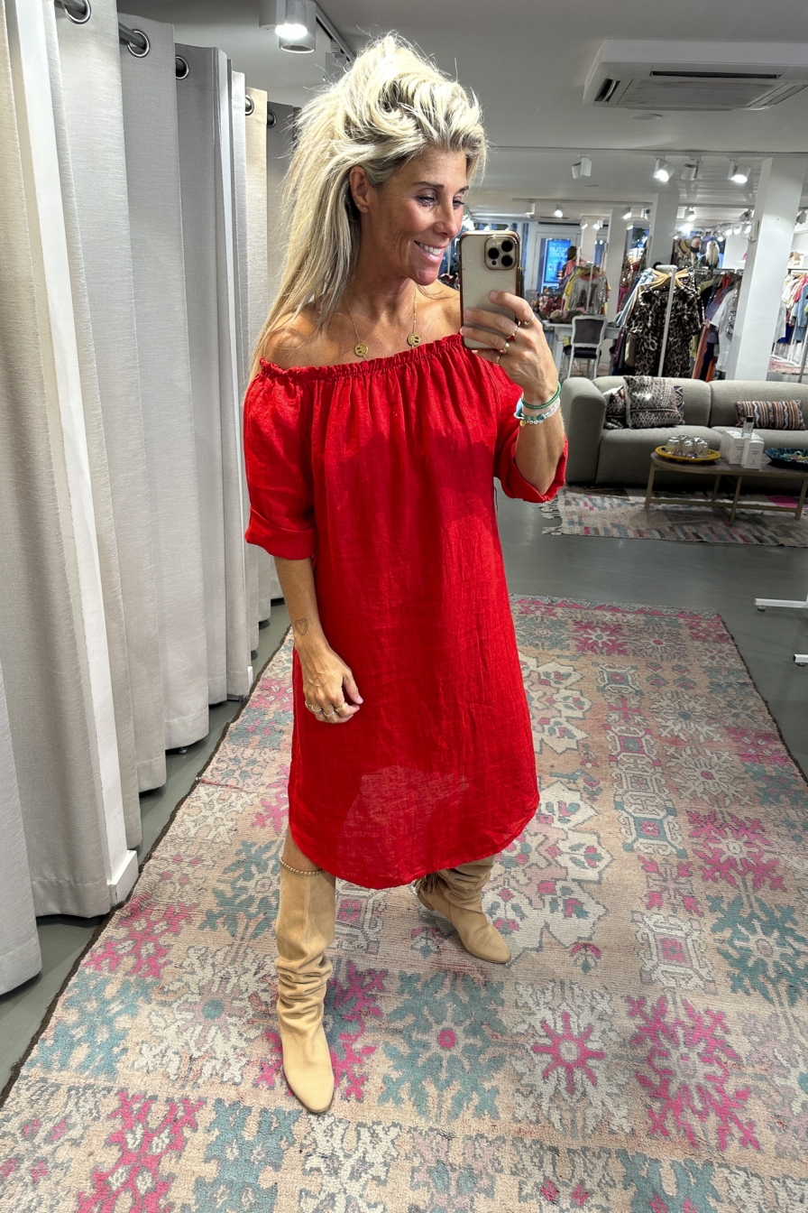 Dress Fara Rood
