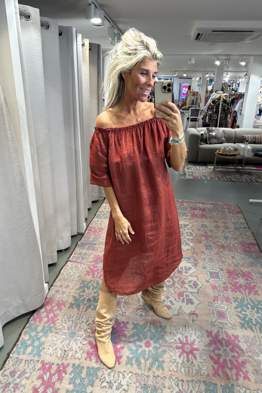 Dress Fara Terracotta