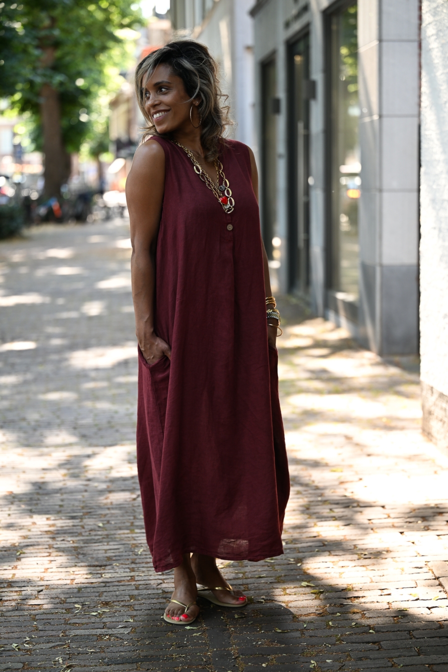 Dress Jutta Bordeaux