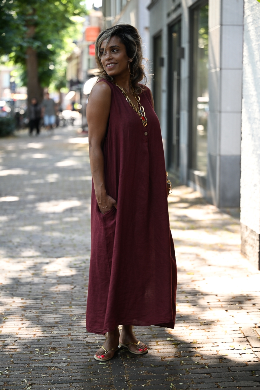 Dress Jutta Bordeaux