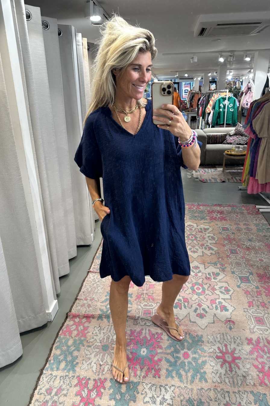 Dress Imane Donkerblauw
