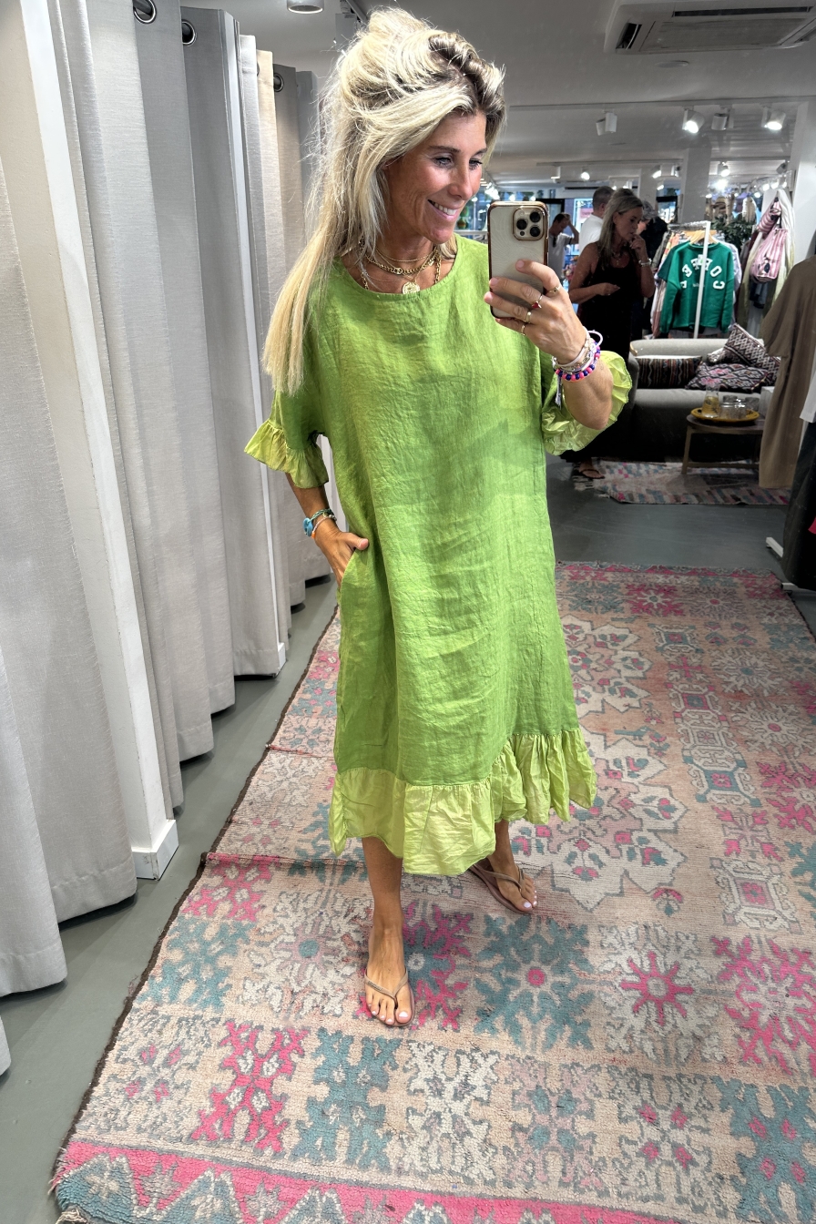 Dress Bijoux Olijfgroen