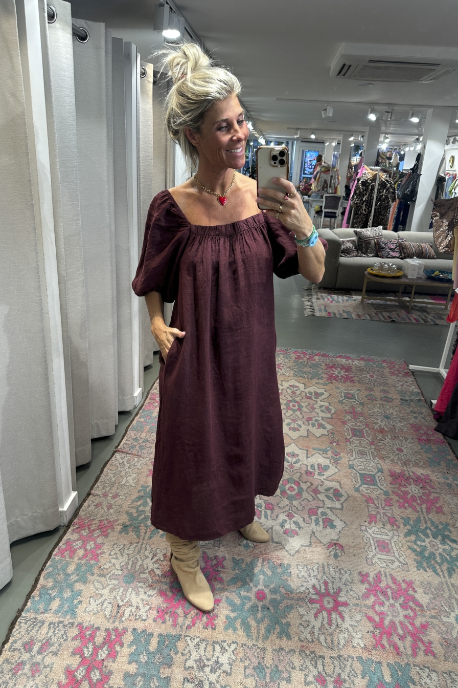 Dress Meya Bordeaux