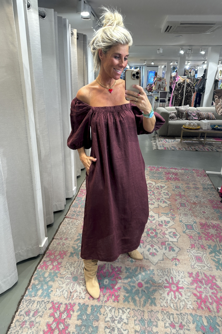 Dress Meya Bordeaux