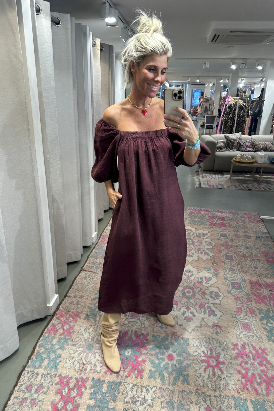 Dress Meya Bordeaux