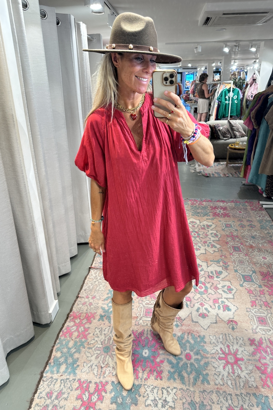 Dress Myrthe Bordeaux