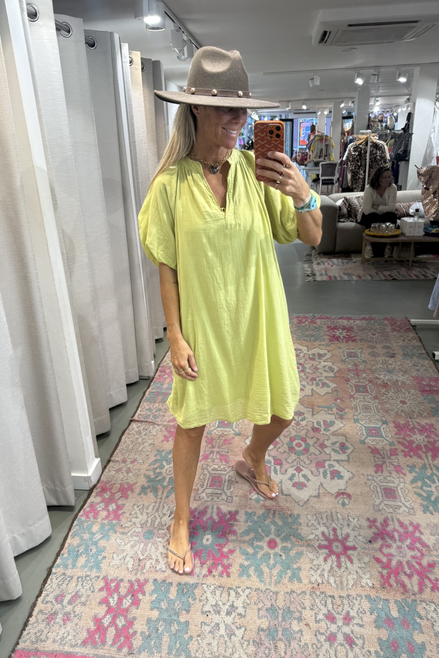 Dress Myrthe Olijfgroen