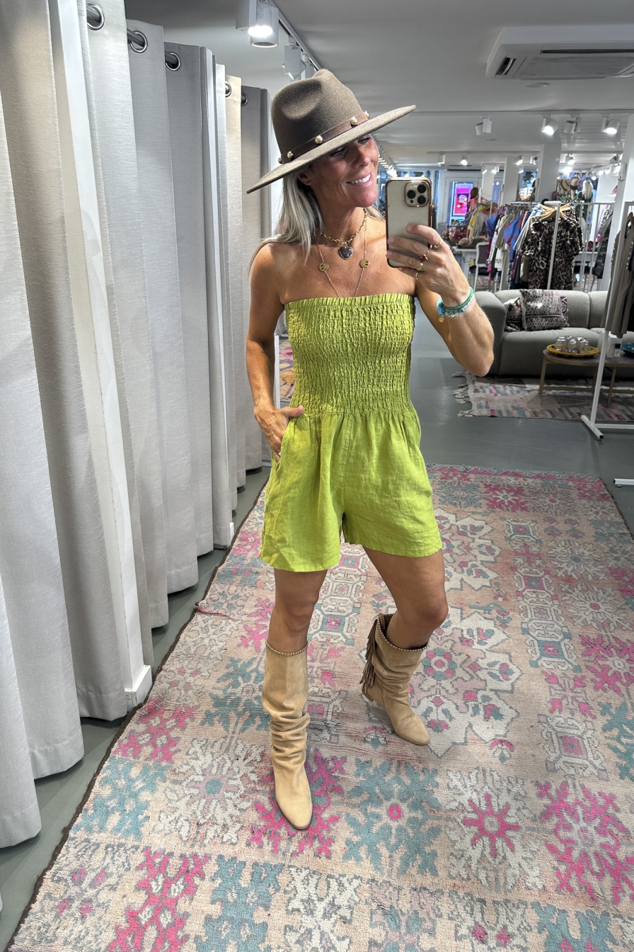Shortsuit Suus Limegroen